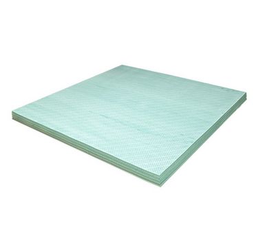 Das Bild zeigt eine rechteckige Dichtungsplatte aus grünem AFM-38, die